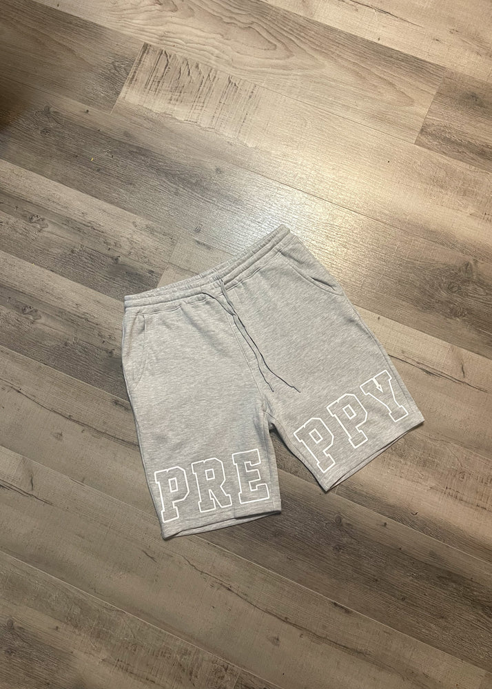 Grey 'PREPPY' Shorts