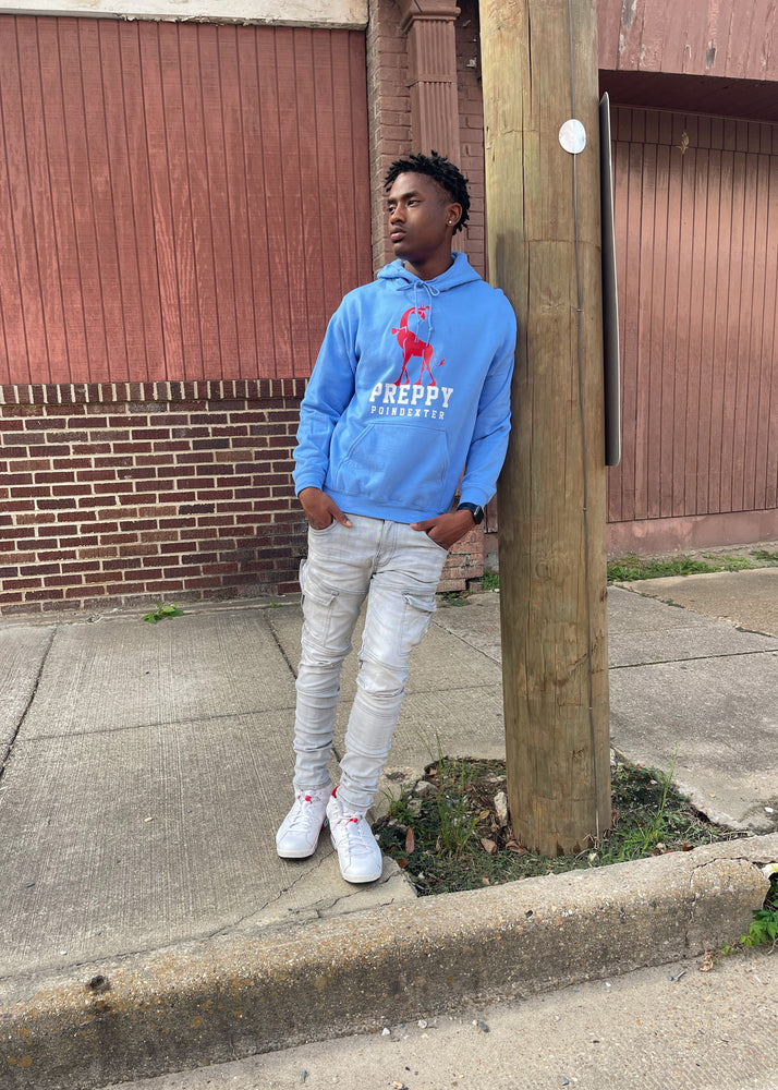 Signature Logo Fleece Hoodie - Light Blue